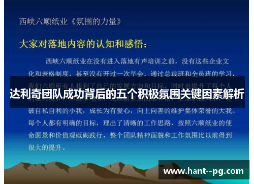 达利奇团队成功背后的五个积极氛围关键因素解析
